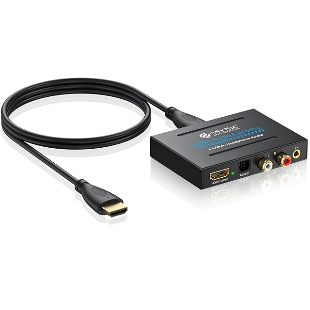 eSynic professioneller HDMI-Audio-Extraktor mit SPDIF- und Analogausgängen