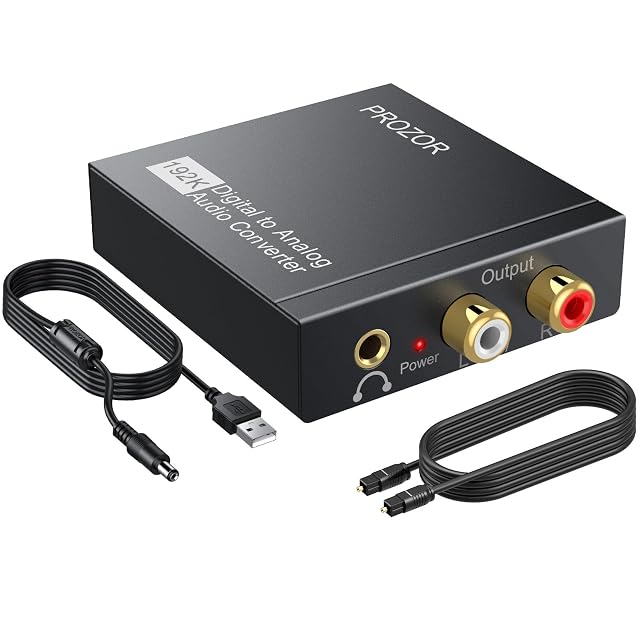 PROZOR DAC01s optischer und koaxialer Audio-Analog-Wandler