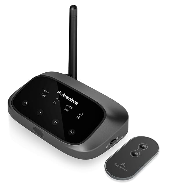 Avantree Oasis Plus 2 Bluetooth-Sender für den Fernseher mit Fernbedienung