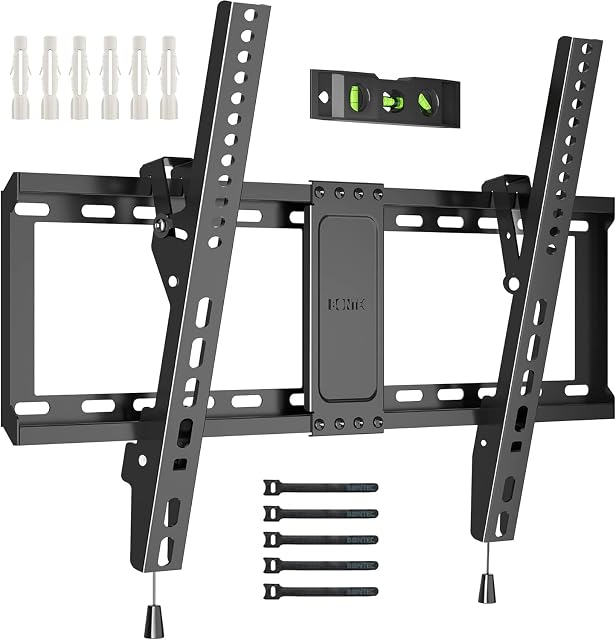 BONTEC 118MB flache TV-Wandhalterung in Schwarz