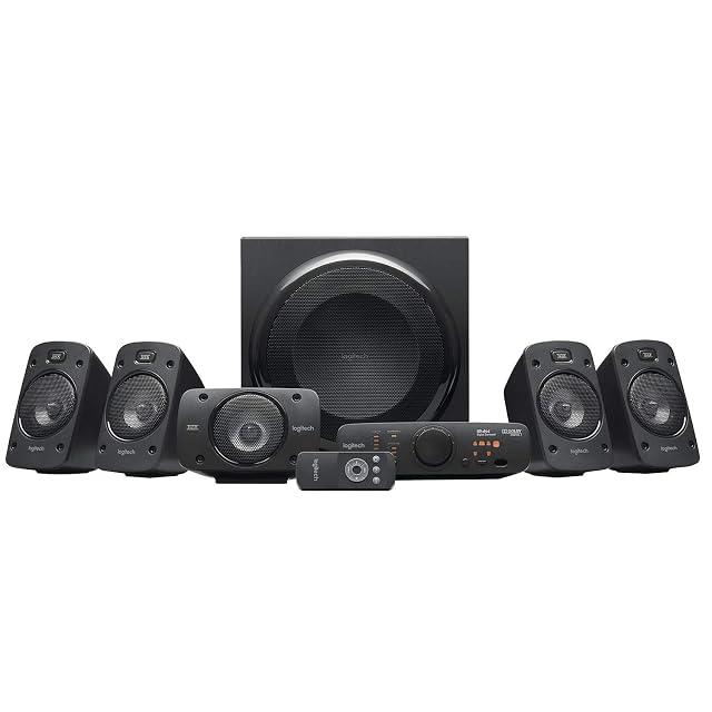 Logitech Z906 5.1-Soundsystem mit Subwoofer und fünf Lautsprechern