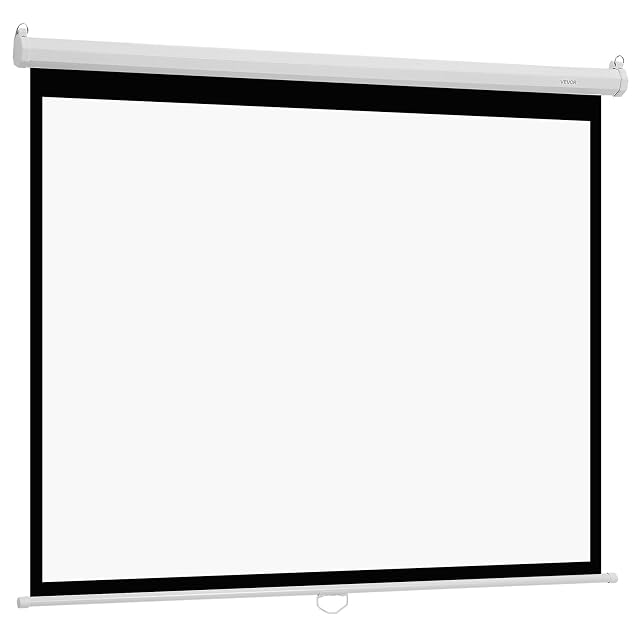 VEVOR manuelle Rollo-Projektionsleinwand mit Zugschnur