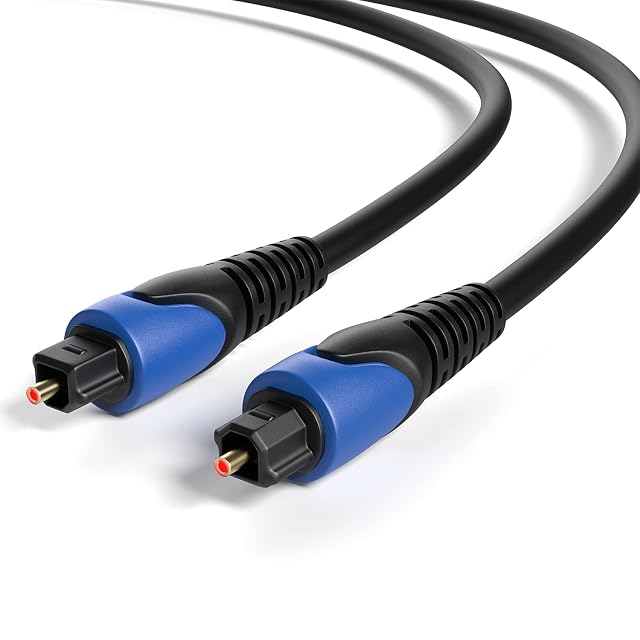 RedStar24 optisches Toslink-Audiokabel mit vergoldeten Steckern