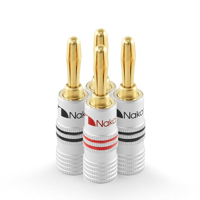 Nakamichi Excel Series 24K vergoldete Bananenstecker