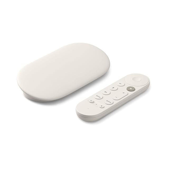 Google TV Streamer 4K mit Sprachsuche-Fernbedienung
