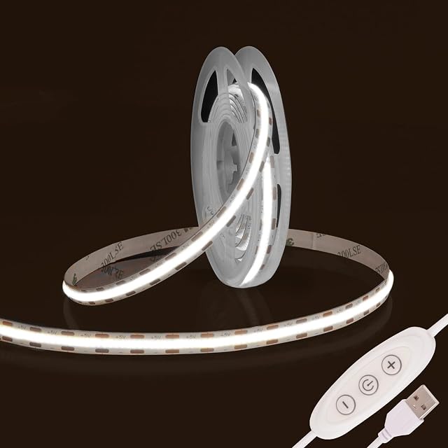 Fosingut COB-LED-Streifen als Hintergrundlicht in Kaltweiss